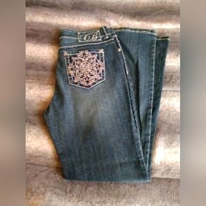 Code Bleu Marielle Slim Straight Denim Jeans Sz 10/29